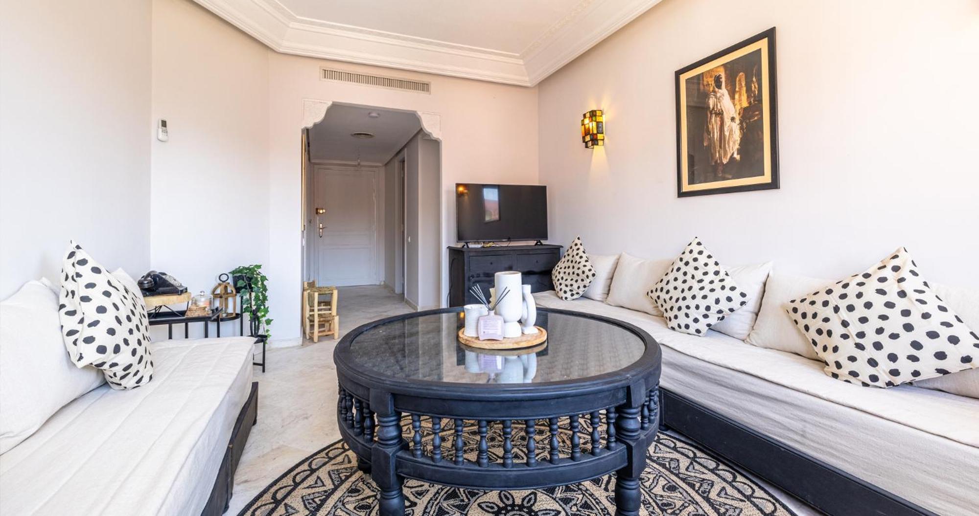 Charming 2-Bed Oasis Pool View Appartement Marrakesh Buitenkant foto