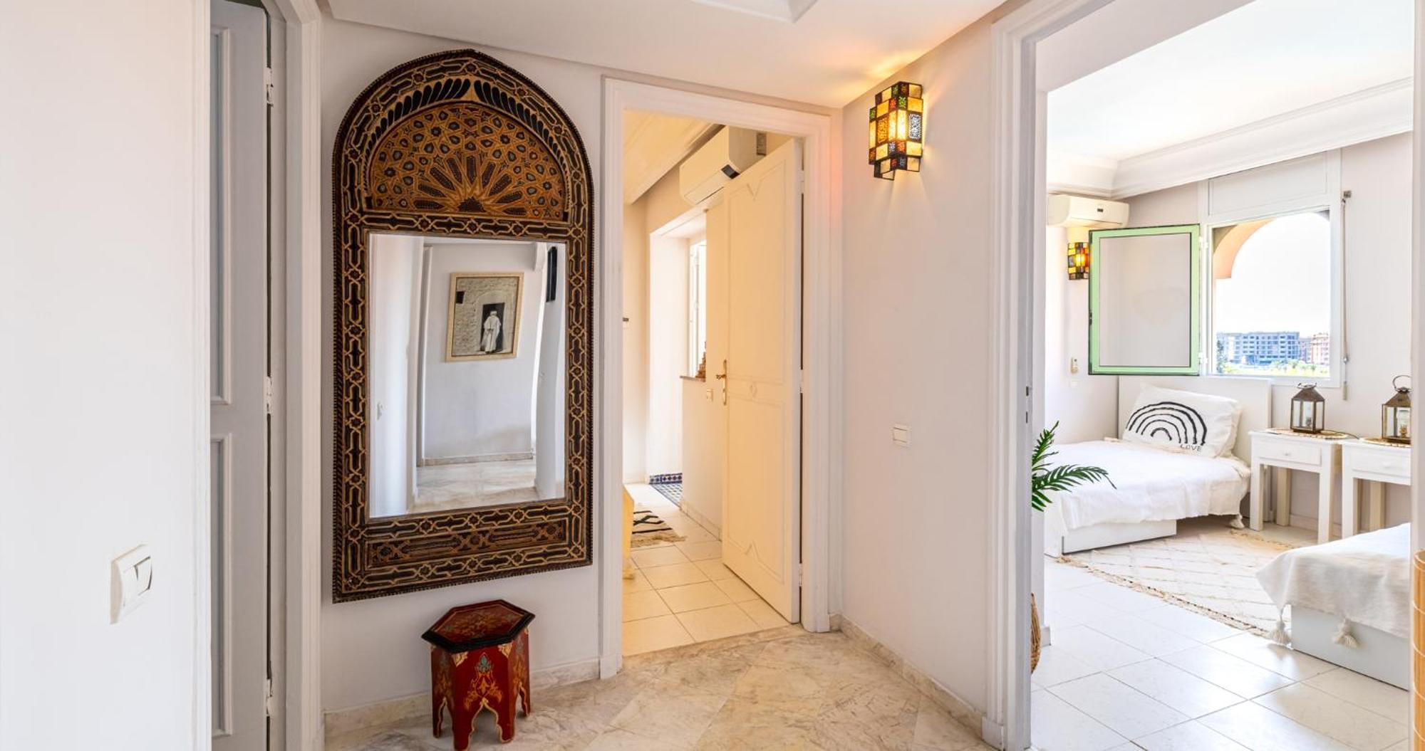 Charming 2-Bed Oasis Pool View Appartement Marrakesh Buitenkant foto